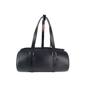 Louis Vuitton Soufflot Black Epi Leather Shoulder Bag